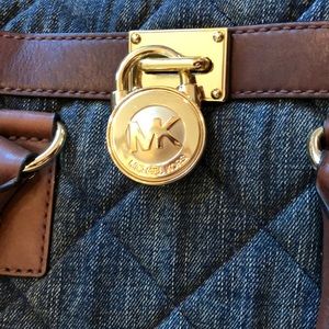 Michael Kors Large Hamilton Denim Bag  *LIKE NEW*